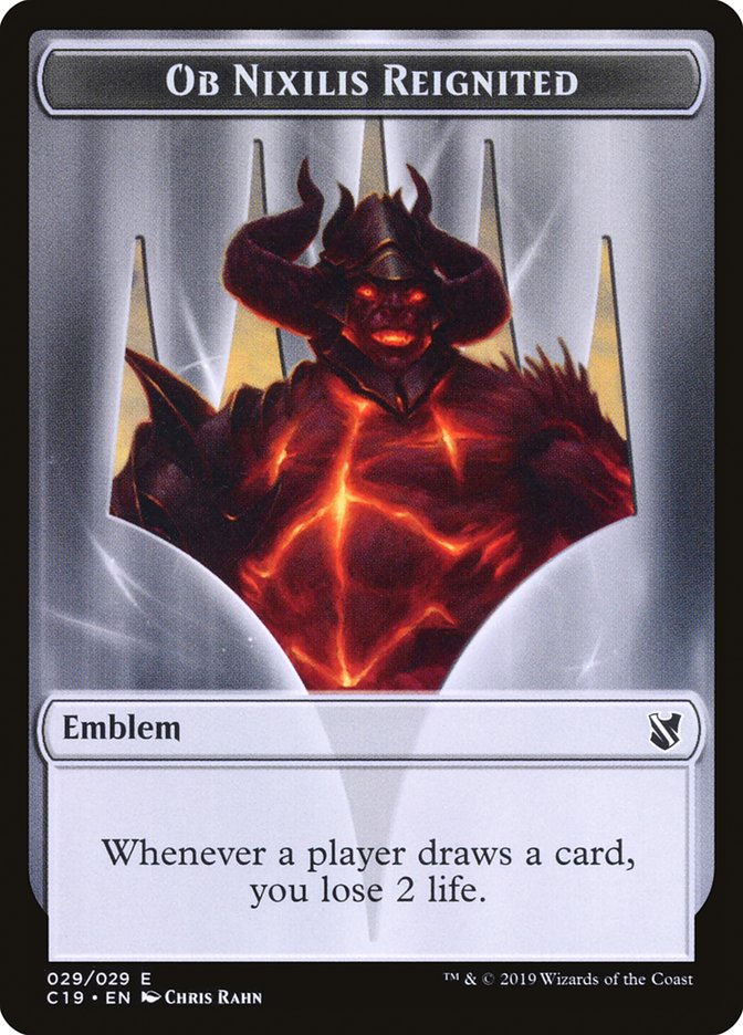 Ob Nixilis Reignited Emblem [Commander 2019 Tokens] | The CG Realm