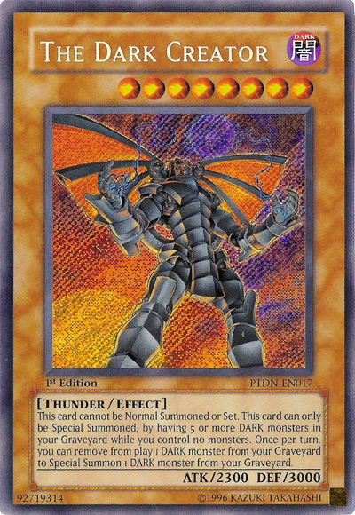 The Dark Creator [PTDN-EN017] Secret Rare | The CG Realm