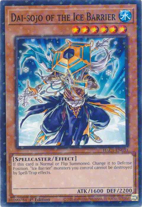 Dai-sojo of the Ice Barrier (Duel Terminal) [HAC1-EN033] Common | The CG Realm