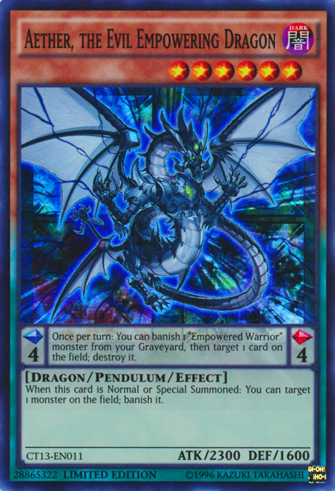 Aether, the Evil Empowering Dragon [CT13-EN011] Super Rare | The CG Realm