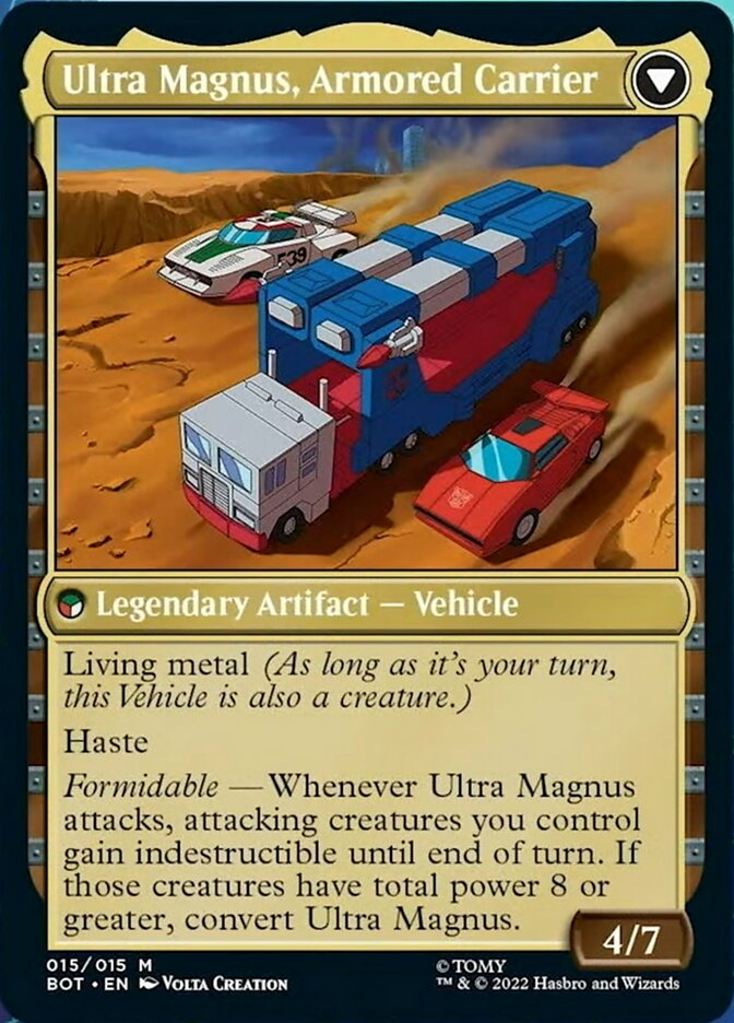 Ultra Magnus, Tactician (BOT-015) - Transformers: (convertdfc)