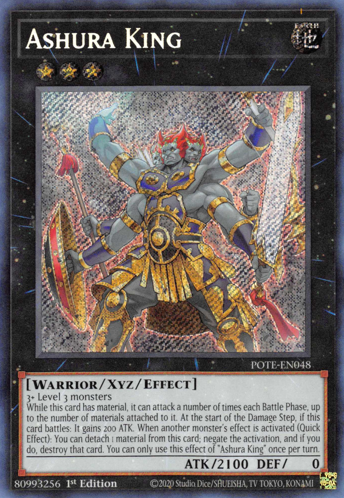 Ashura King [POTE-EN048] Secret Rare | The CG Realm