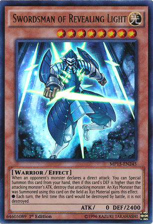 Swordsman of Revealing Light [MP15-EN245] Ultra Rare | The CG Realm