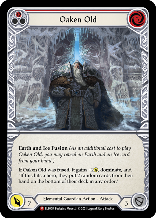 Oaken Old [ELE005] (Tales of Aria)  1st Edition Rainbow Foil | The CG Realm