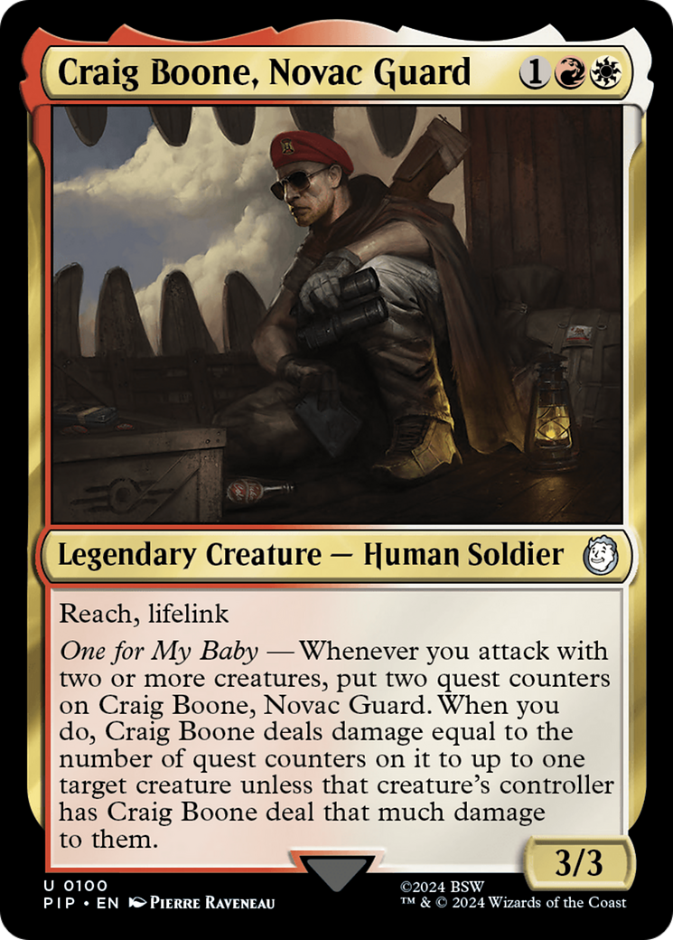 Craig Boone, Novac Guard [Fallout] | The CG Realm