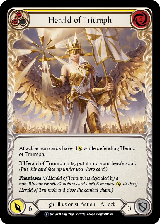 Herald of Triumph (Yellow) [U-MON009] (Monarch Unlimited)  Unlimited Normal | The CG Realm