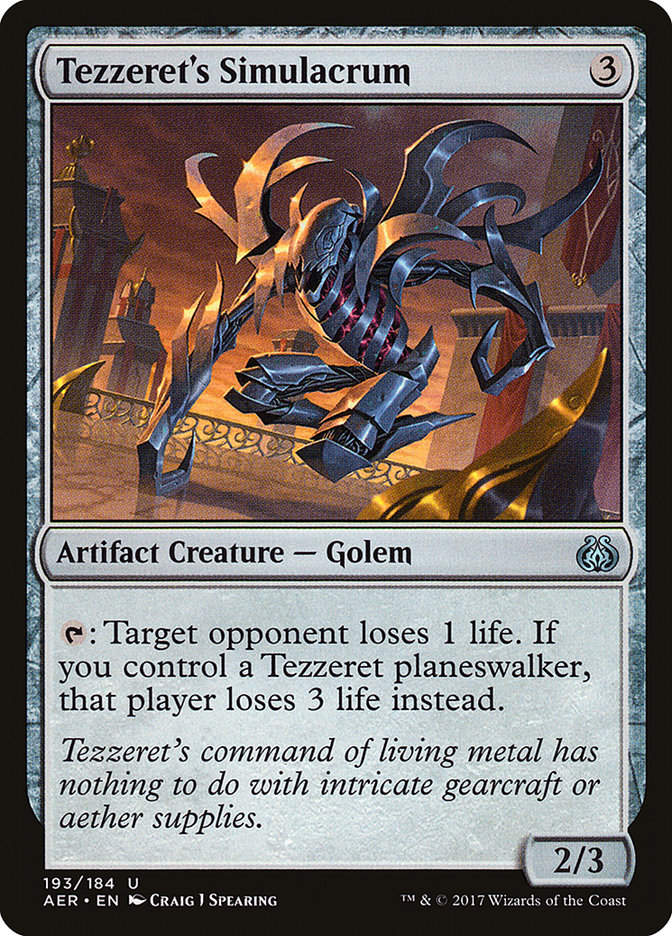 Tezzeret's Simulacrum [Aether Revolt] | The CG Realm