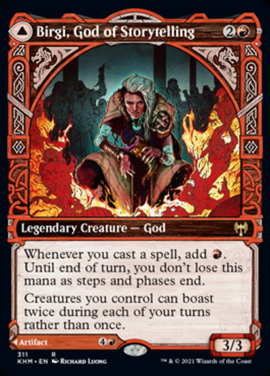 Birgi, God of Storytelling (Showcase) (KHM-311) - Kaldheim: (Showcase)