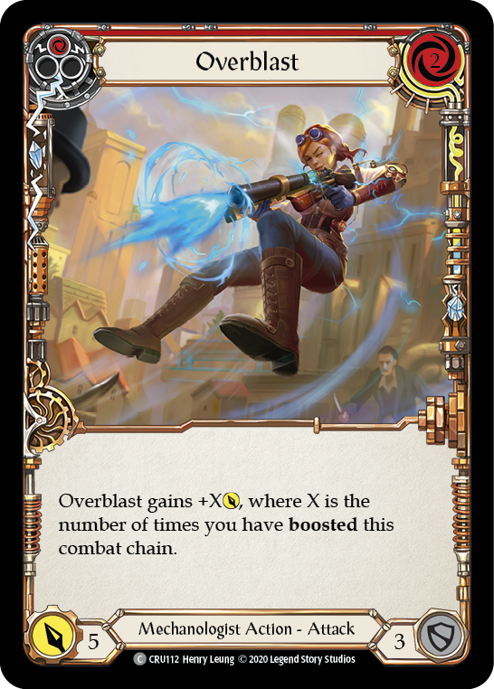 Overblast (Red) [CRU112] (Crucible of War)  1st Edition Normal | The CG Realm