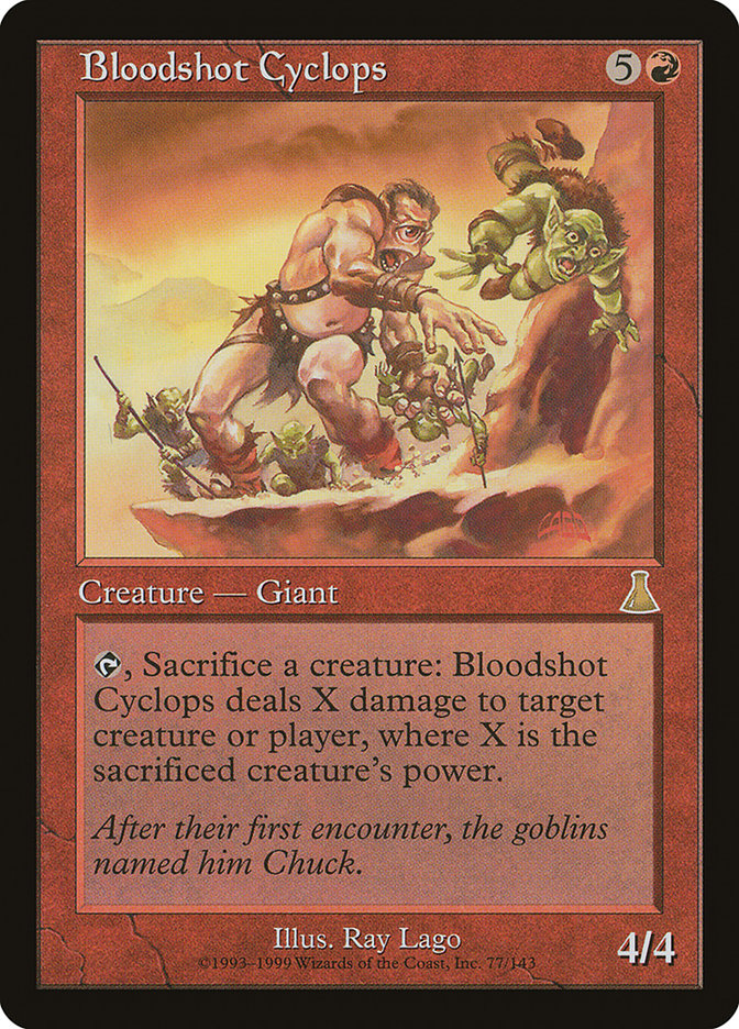 Bloodshot Cyclops [Urza's Destiny] | The CG Realm