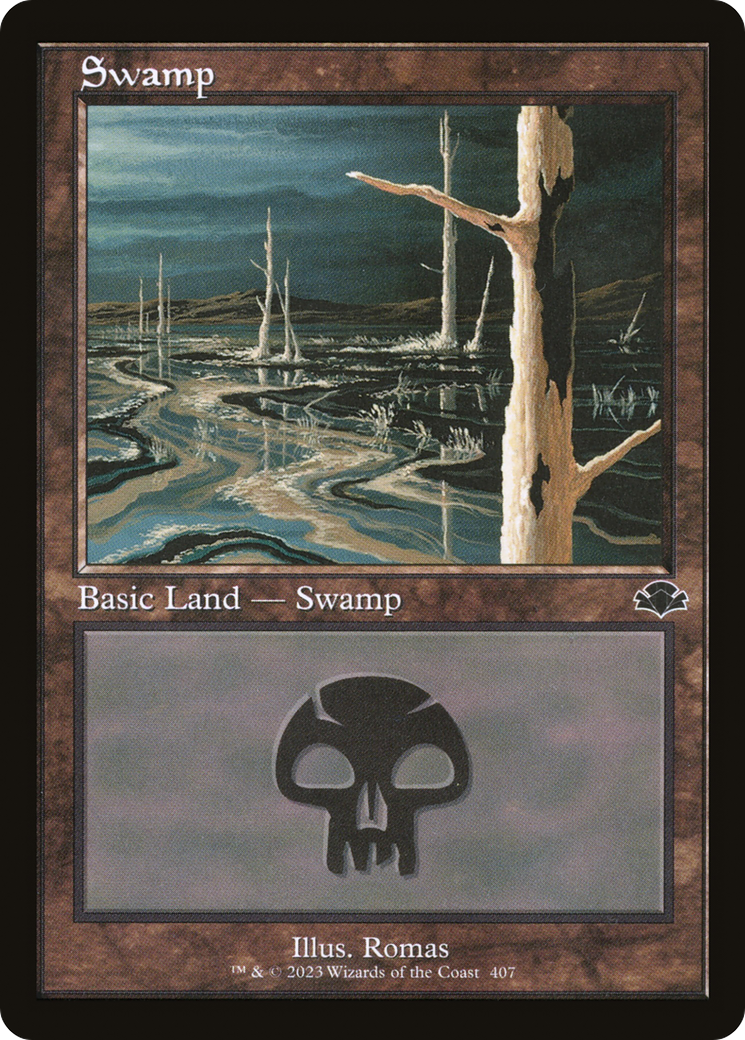 Swamp (407) (Retro) [Dominaria Remastered] | The CG Realm