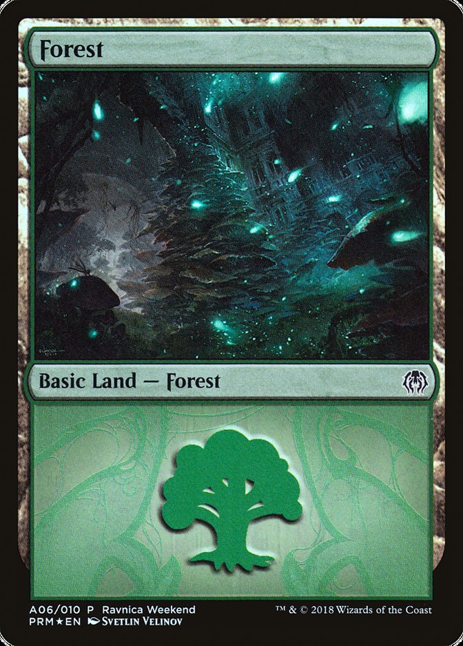Forest (A06) [Ravnica Allegiance Ravnica Weekend] | The CG Realm