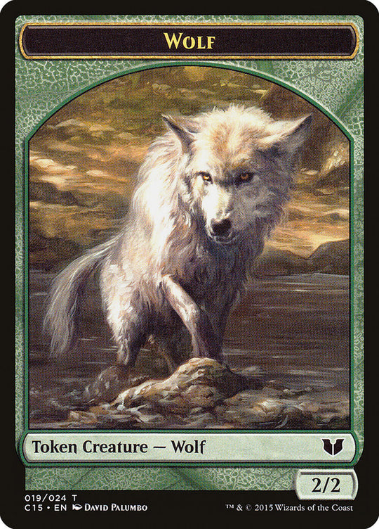 Wolf // Zombie Double-Sided Token (C15-019) - Commander 2015 Tokens