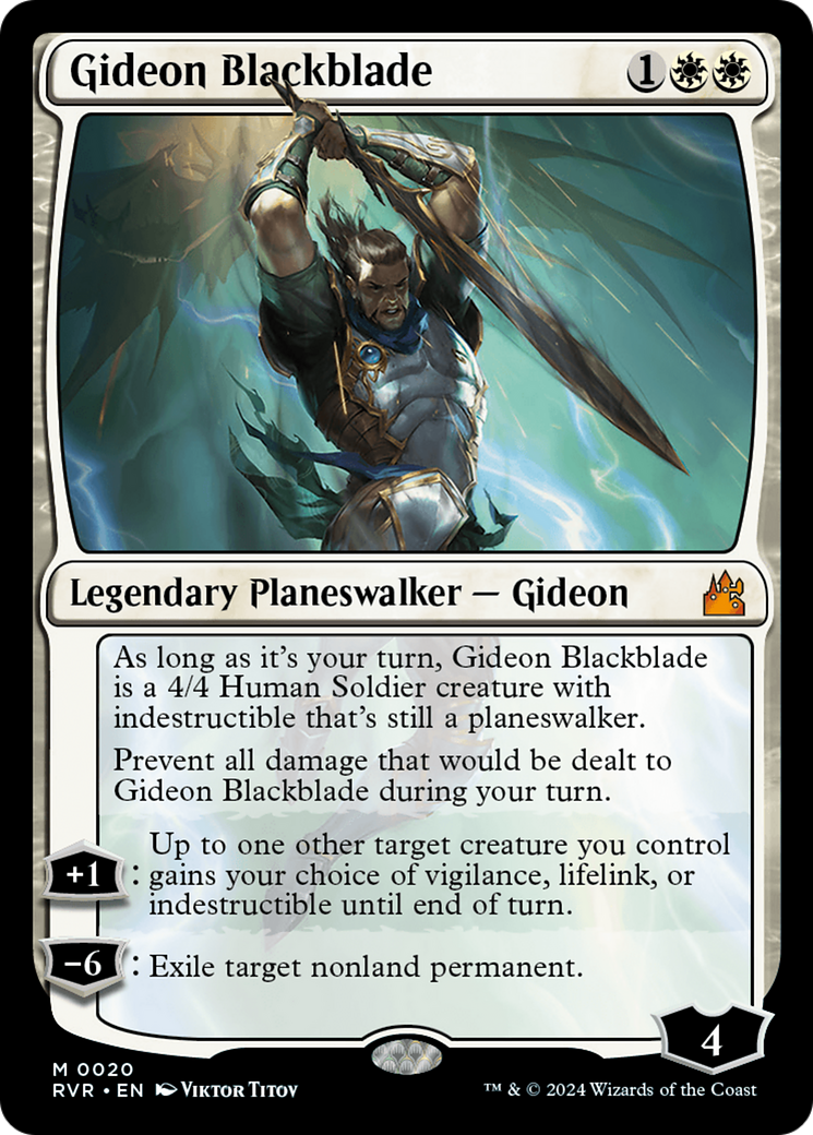 Gideon Blackblade [Ravnica Remastered] | The CG Realm