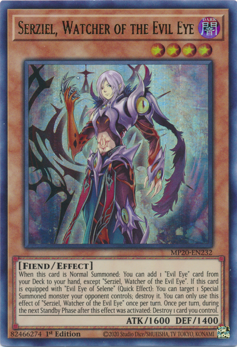 Serziel, Watcher of the Evil Eye [MP20-EN232] Ultra Rare | The CG Realm
