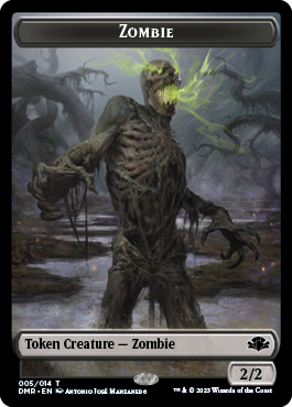 Zombie // Sheep Double-Sided Token [Dominaria Remastered Tokens] | The CG Realm