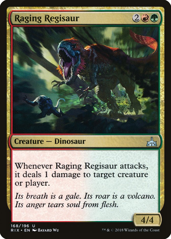 Raging Regisaur [Rivals of Ixalan] | The CG Realm