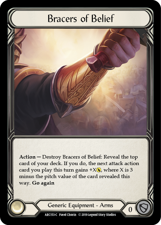Bracers of Belief [ARC153-C] (Arcane Rising)  1st Edition Cold Foil | The CG Realm