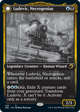 Ludevic, Necrogenius (DBL-233) - Innistrad: Double Feature: (Double Faced Transform)