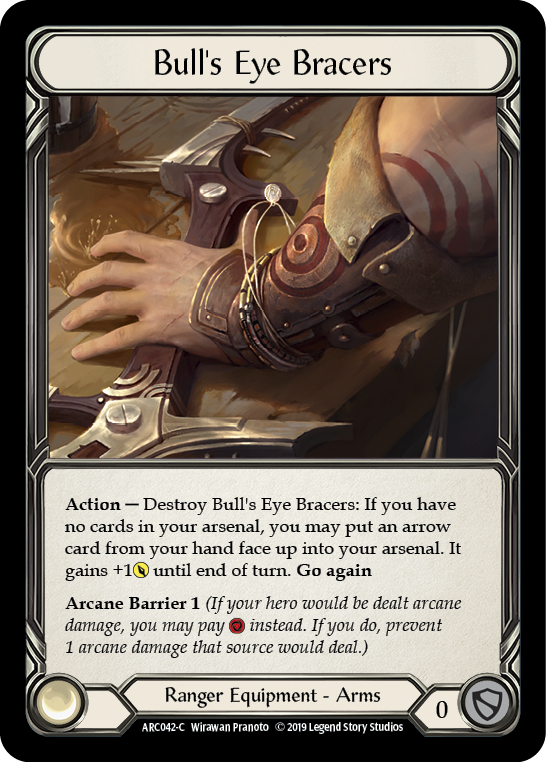 Bull's Eye Bracers [ARC042-C] (Arcane Rising)  1st Edition Cold Foil | The CG Realm