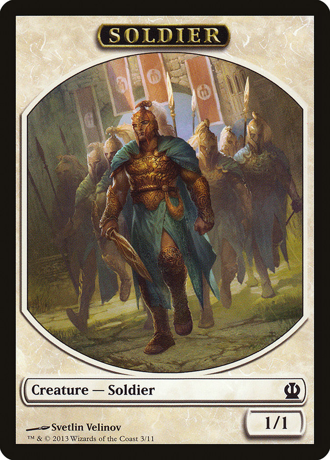 Soldier Token (3/11) [Theros Tokens] | The CG Realm