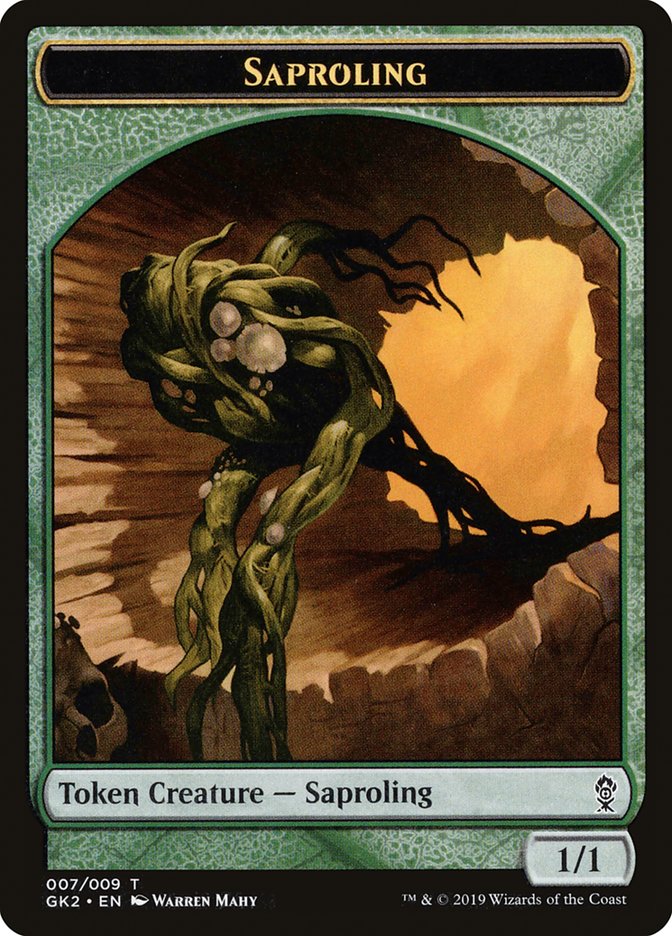 Saproling // Wurm Double-Sided Token [Ravnica Allegiance Guild Kit Tokens] | The CG Realm