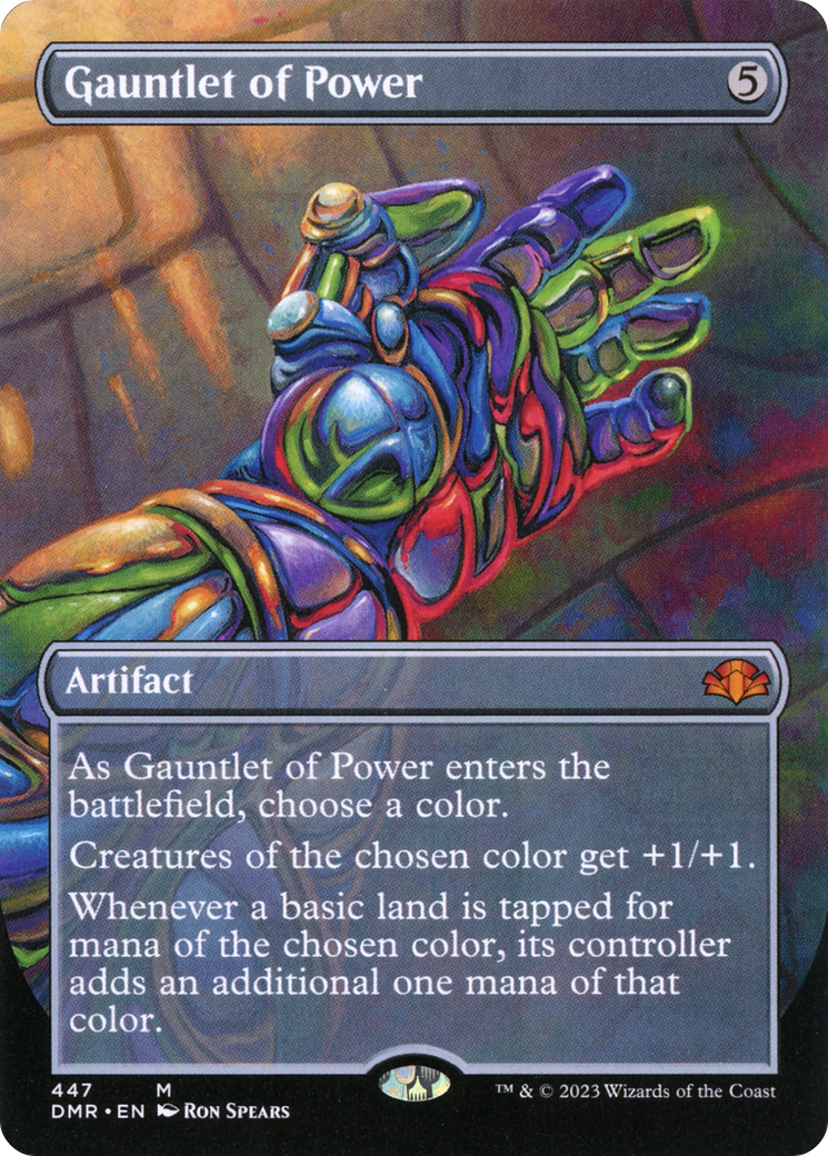 Gauntlet of Power (Borderless Alternate Art) [Dominaria Remastered] | The CG Realm