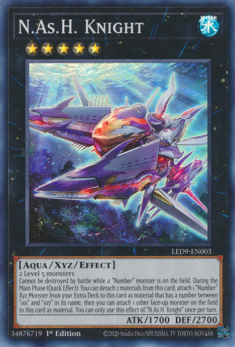 N.As.H. Knight [LED9-EN003] Super Rare | The CG Realm