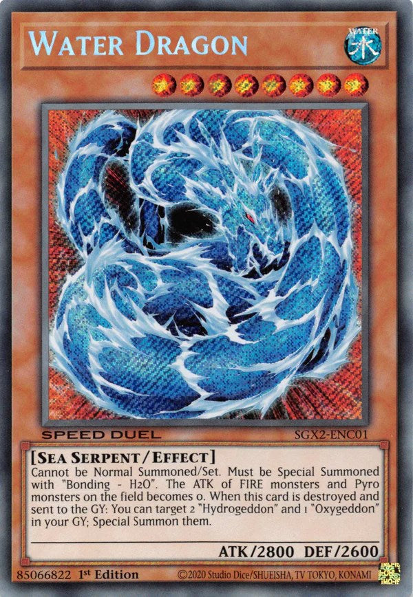 Water Dragon [SGX2-ENC01] Secret Rare | The CG Realm