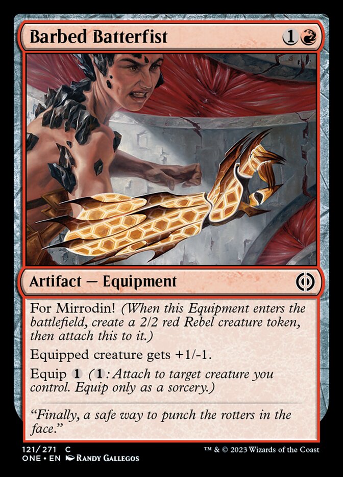 Barbed Batterfist [Phyrexia: All Will Be One] | The CG Realm