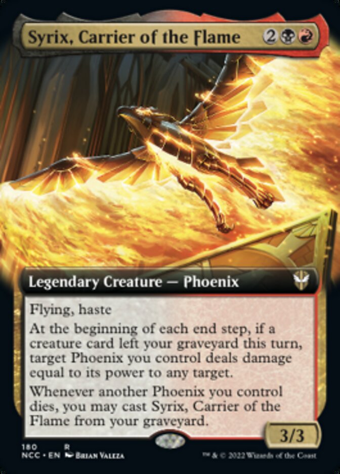 Syrix, Carrier of the Flame (Extended Art) [Streets of New Capenna Commander] | The CG Realm