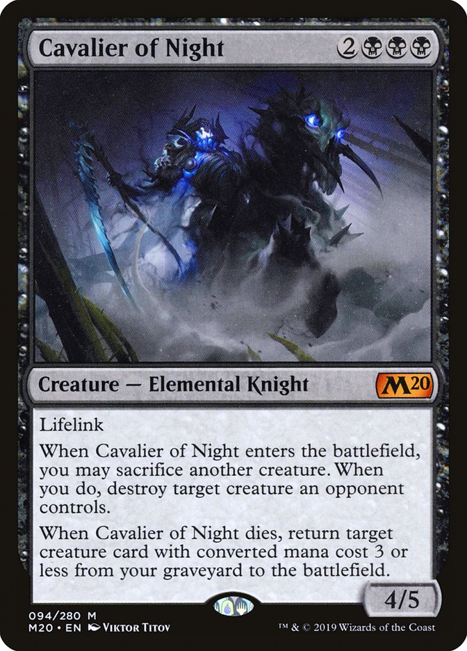 Cavalier of Night [Core Set 2020] | The CG Realm