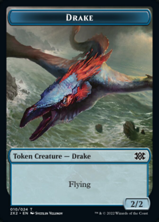 Drake // Angel Double-Sided Token [Double Masters 2022 Tokens] | The CG Realm