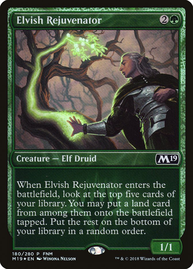 Elvish Rejuvenator (FNM) [Core Set 2019 Promos] | The CG Realm