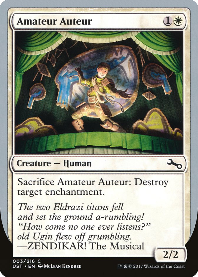 Amateur Auteur (ZENDIKAR! The Musical) [Unstable] | The CG Realm