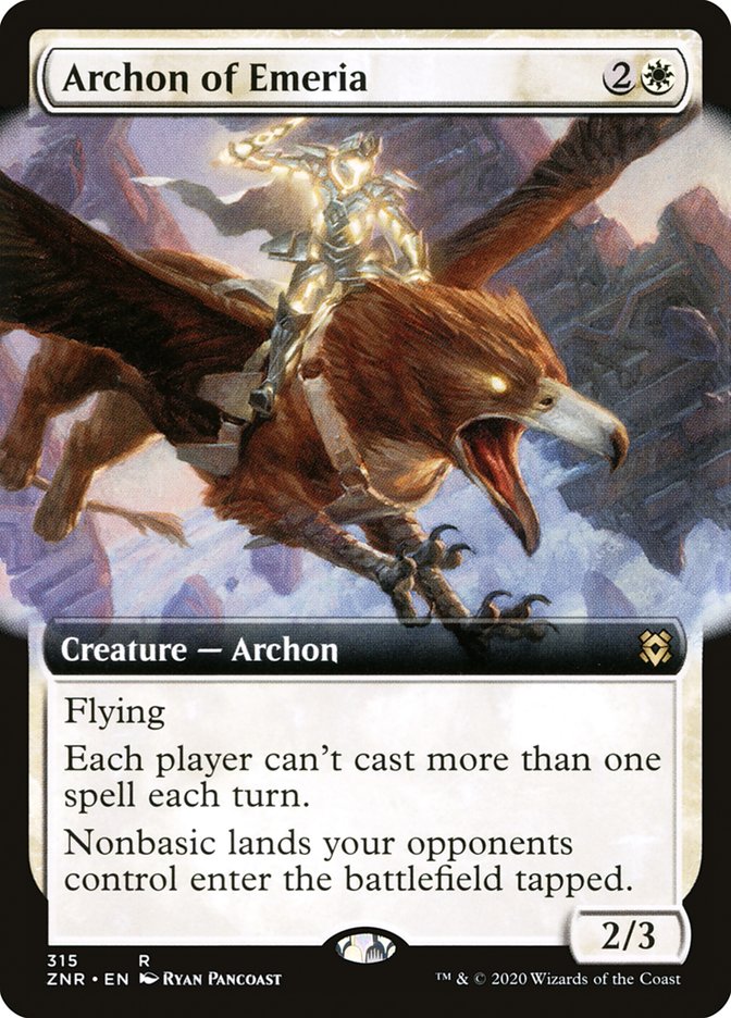 Archon of Emeria (Extended Art) [Zendikar Rising] | The CG Realm