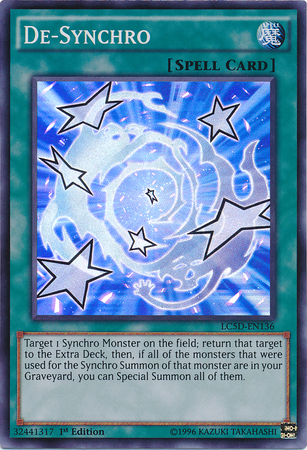 De-Synchro [LC5D-EN136] Super Rare | The CG Realm