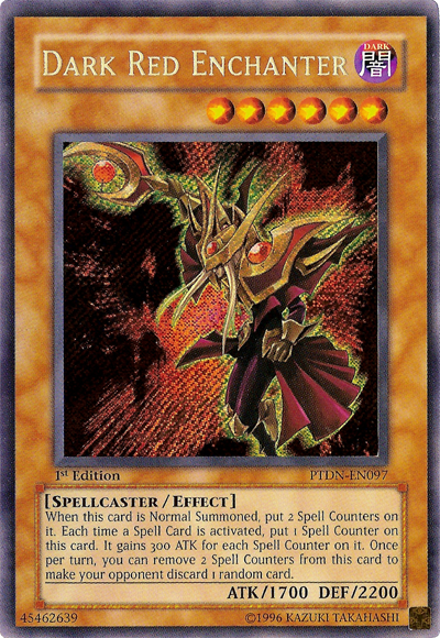 Dark Red Enchanter [PTDN-EN097] Secret Rare | The CG Realm