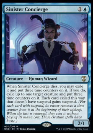 Sinister Concierge (Promo Pack) [Streets of New Capenna Commander Promos] | The CG Realm