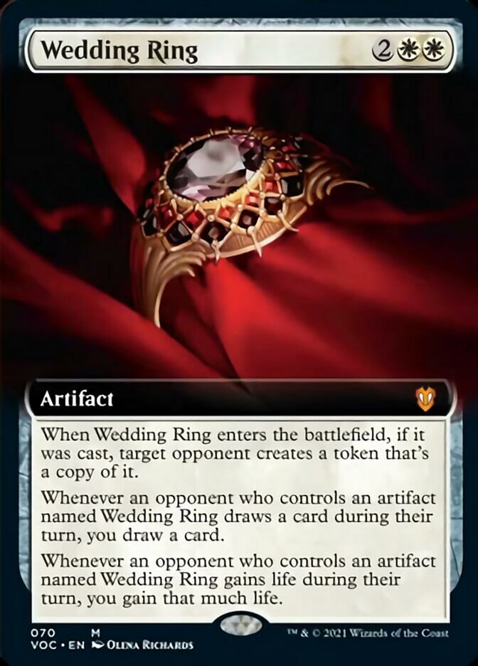 Wedding Ring (Extended Art) [Innistrad: Crimson Vow Commander] | The CG Realm