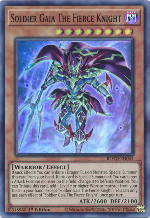 Soldier Gaia The Fierce Knight [ROTD-EN004] Super Rare | The CG Realm