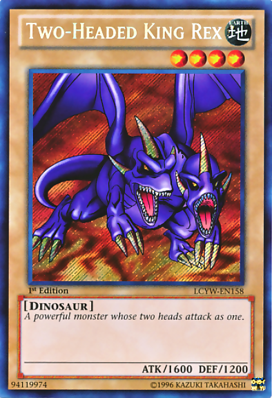 Two-Headed King Rex [LCYW-EN158] Secret Rare | The CG Realm