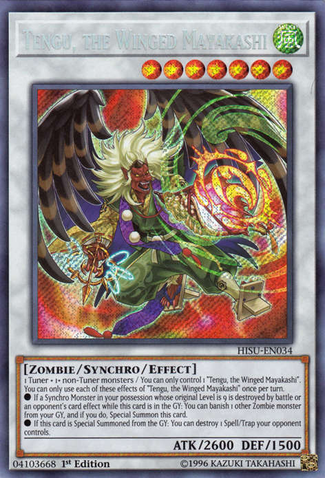 Tengu, the Winged Mayakashi [HISU-EN034] Secret Rare | The CG Realm