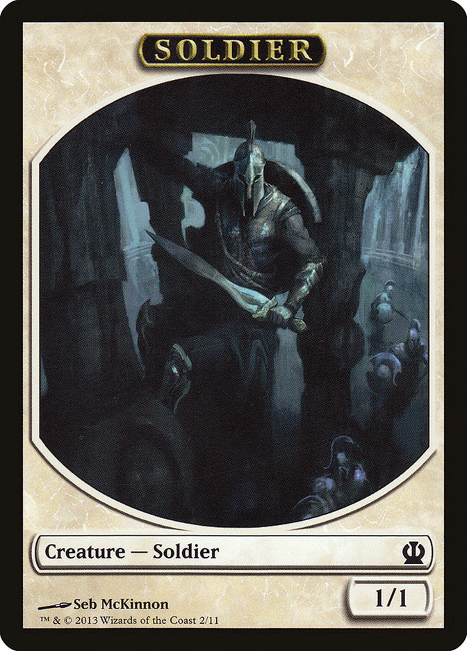 Soldier Token (2/11) [Theros Tokens] | The CG Realm