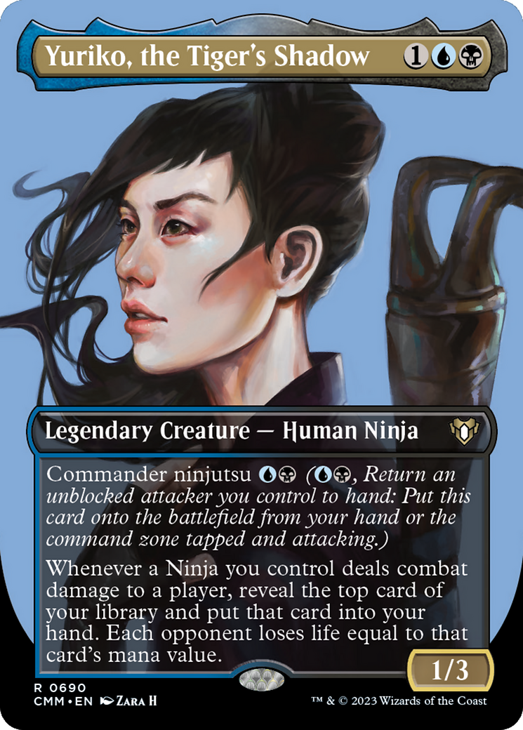 Yuriko, the Tiger's Shadow (Borderless Profile) [Commander Masters] | The CG Realm