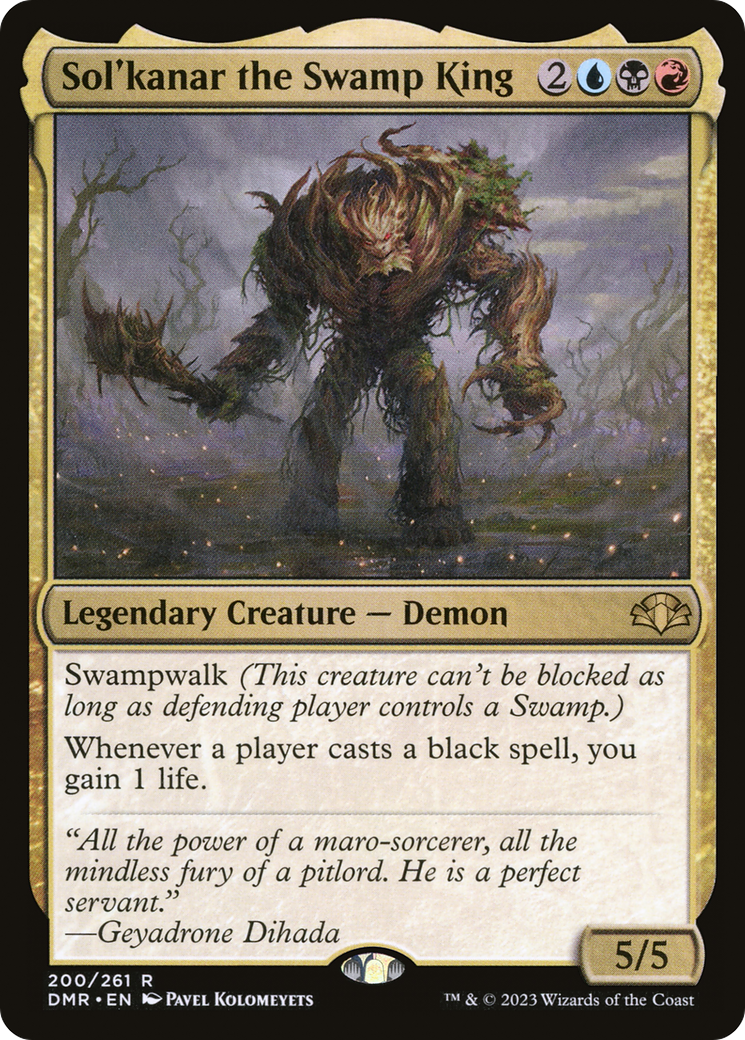 Sol'kanar the Swamp King [Dominaria Remastered] | The CG Realm