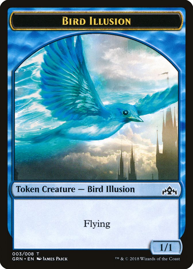 Bird Illusion Token [Guilds of Ravnica Tokens] | The CG Realm