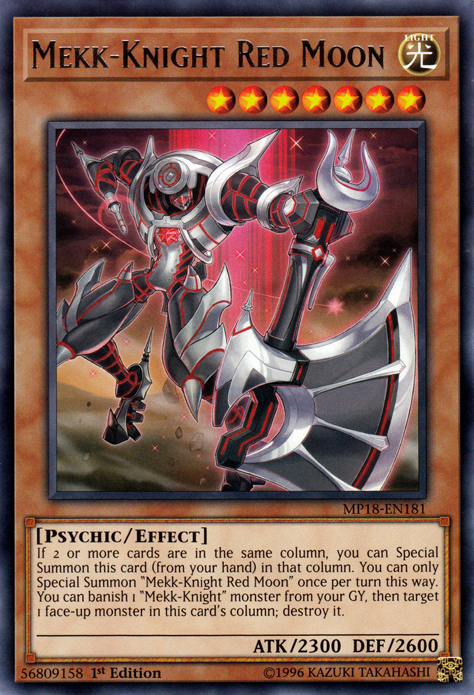 Mekk-Knight Red Moon [MP18-EN181] Rare | The CG Realm