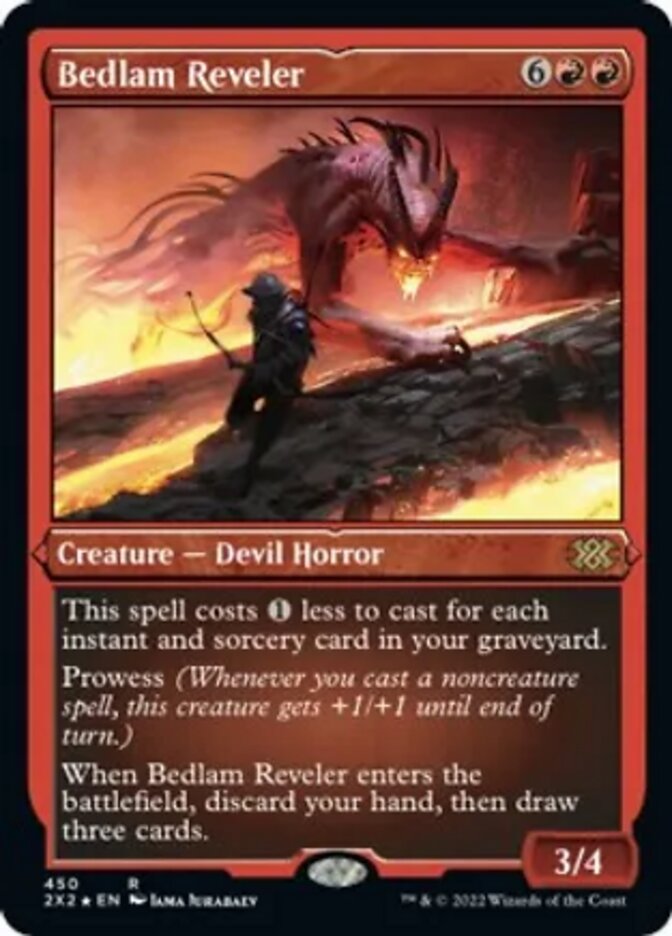 Bedlam Reveler (Foil Etched) [Double Masters 2022] | The CG Realm