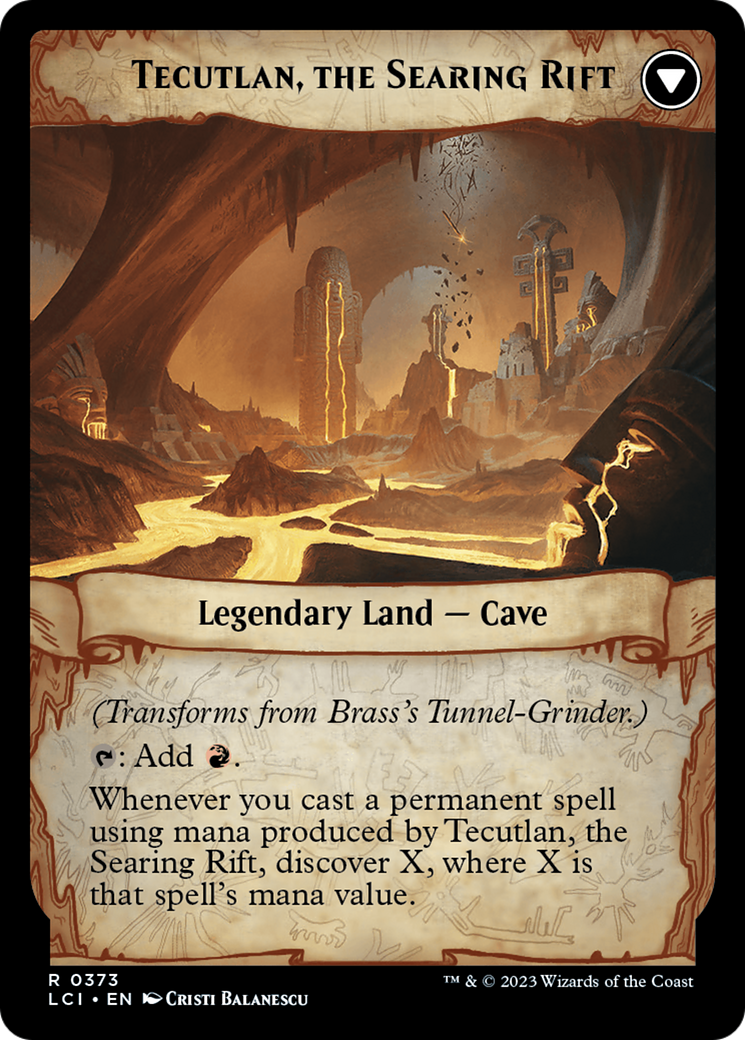 Brass's Tunnel-Grinder // Tecutlan, The Searing Rift (Extended Art) [The Lost Caverns of Ixalan] | The CG Realm